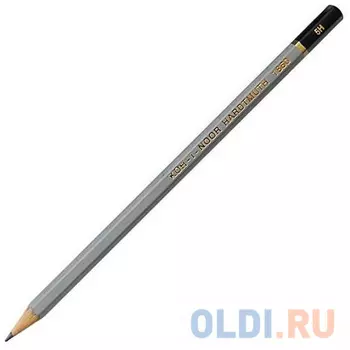 Карандаш чернографитный Koh-i-Noor Gold Star 1860/5H серый лакированный корпус 1860/5H