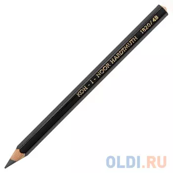 Карандаш чернографитный Koh-i-Noor Jumbo 1820 4B деревянный лакированный корпус 1820 4B