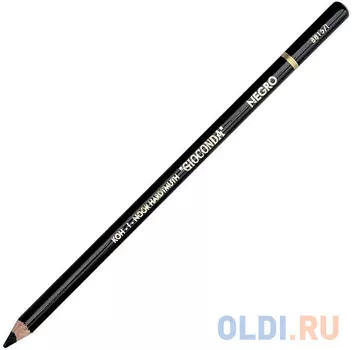 Карандаш GIOCONDA художественный, soft, темный лакированный корпус, черный, 1 шт