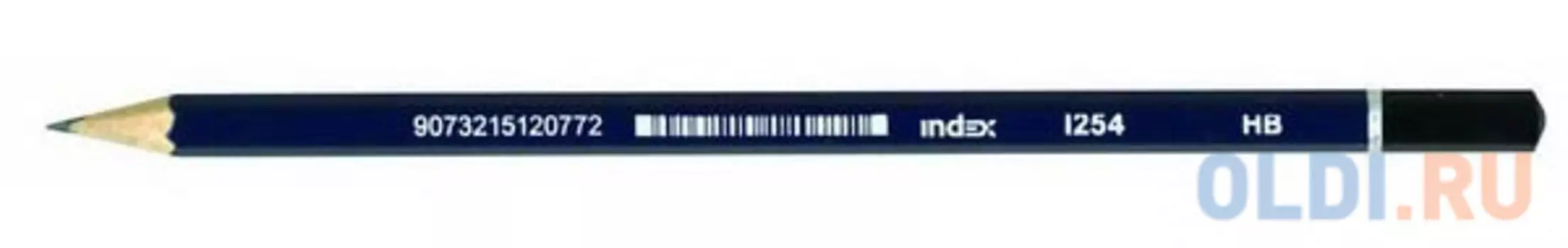 Карандаш графитовый Index I254 синий корпус