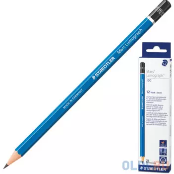 Карандаш графитовый Staedtler "Mars Lumograph" 175 мм