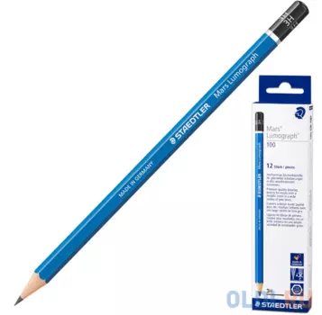 Карандаш графитовый Staedtler "Mars Lumograph" 175 мм