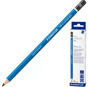 Карандаш графитовый Staedtler "Mars Lumograph" 6B 175 мм
