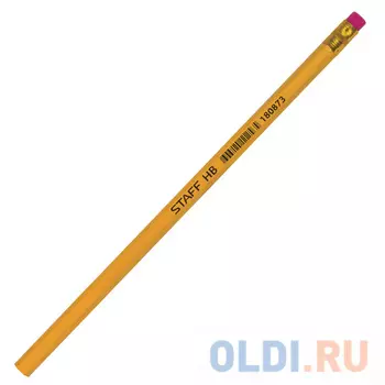 Карандаш графитовый STAFF 180873 185 мм чернографитный