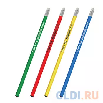 Карандаш графитовый STAFF 181257 189 мм чернографитный