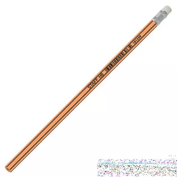 Карандаш графитовый STAFF 181259 185 мм чернографитный