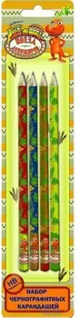 Карандаши чернографитные Action! Dinosaur Train 4 шт 180 мм DT-ALP185/4 DT-ALP185/4