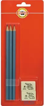 Карандаши чернографитные Koh-i-Noor 1703/3/L 3 шт 1703/3/L