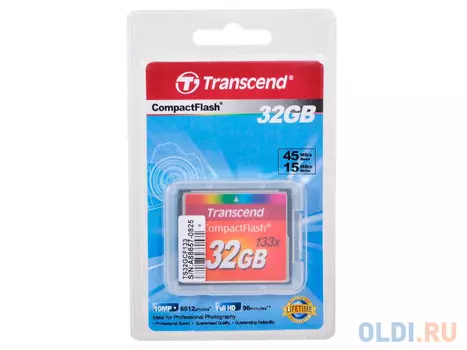 Карта памяти Compact Flash 32Gb Transcend 