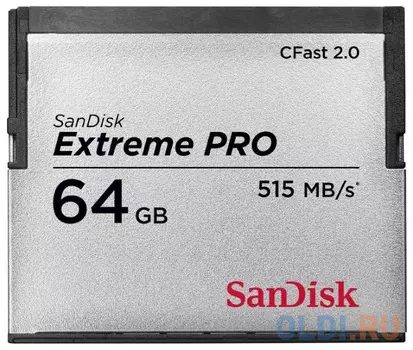 Карта памяти Compact Flash 64Gb Sandisk Extreme Pro CFast (3433X) VPG130 (SDCFSP-064G-G46D)