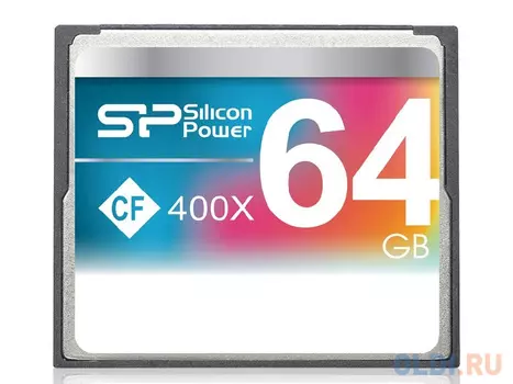Карта памяти Compact Flash Card 64Gb Silicon Power 400x SP064GBCFC400V10