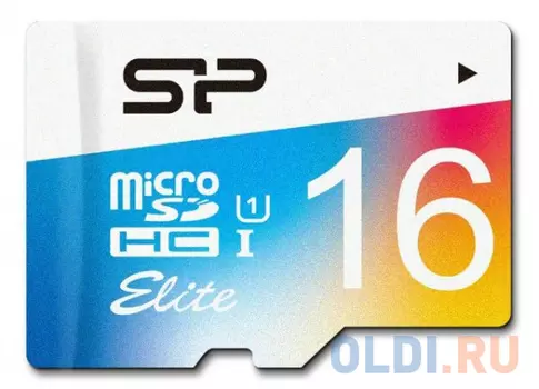 Карта памяти Micro SDHC 16GB Class 10 Silicon Power SP016GBSTHBU1V20SP + адаптер SD