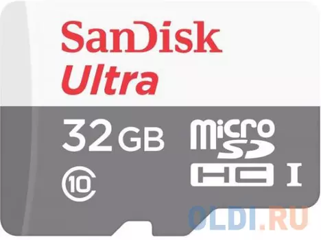 Карта памяти Micro SDHC 32Gb Class 10 Sandisk SDSQUNS-032G-GN3MN