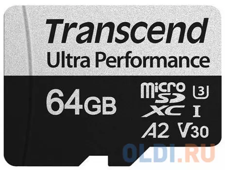 Карта памяти microSD (TransFlash) 64Gb Transcend TS64GUSD340S