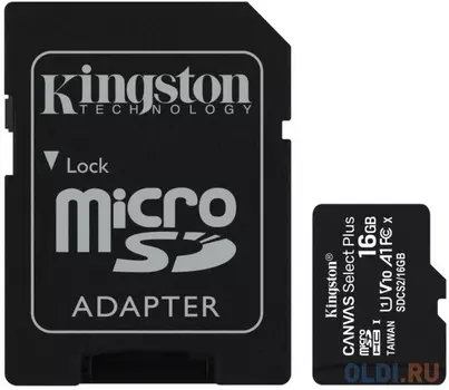 Карта памяти microSDHC 16GB (SDCS2/16GB-2P1A)