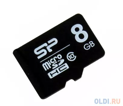 Карта памяти MicroSDHC 8GB Silicon Power Class10 + SD Adapter