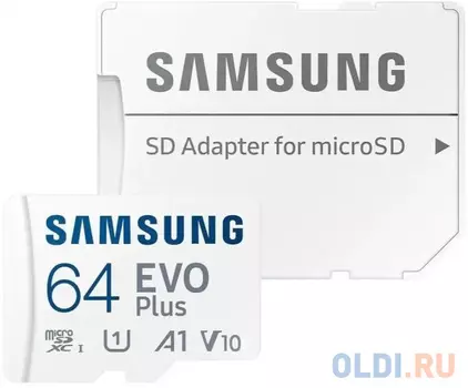 Карта памяти microSDXC 64 ГбGb Samsung EVO Plus