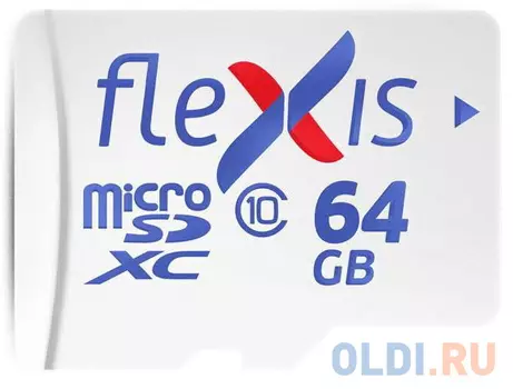 Карта памяти microSDXC 64Gb Flexis FMSD064GU1