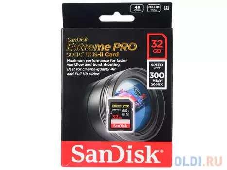 Карта памяти SDHC 32Gb Class 10 Sandisk SDSDXPK-032G-GN4IN