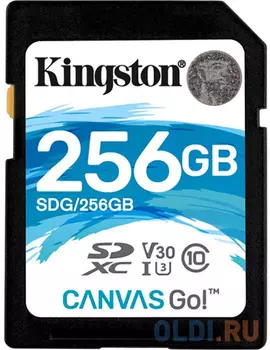 Карта памяти SDXC 256Gb Class10 Kingston UHS-I U3 Canvas Go! (SDG/256GB)