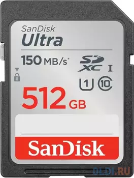 Карта памяти SD XC 512 ГбGb SanDisk Ultra
