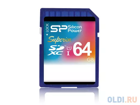 Карта памяти SDXC 64GB Class 10 Silicon Power Superior UHS-I SP064GBSDXCU1V10
