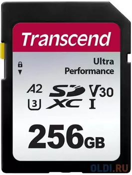 Карта памяти SD XC 256 ГбGb Transcend 340S