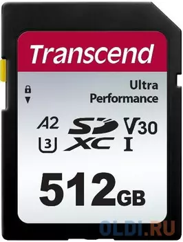 Карта памяти SD XC 512 ГбGb Transcend 340S