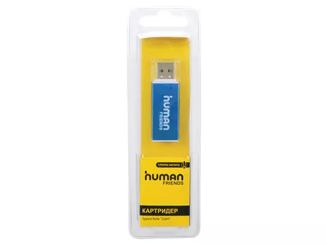 Картридер Human Friends Speed Rate "Glam" Blue, All-in-one, Micro MS(M2), SD, T-flash, MS-DUO, MMC, SDHC,DV,MS PRO, MS, MS PRO DUO, USB 2.0