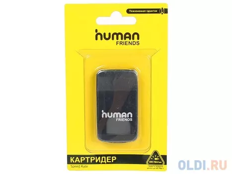 Картридер Human Friends Speed Rate Multi Black. 4 слота. Поддержка карт: Micro MS (M2), microSD, T-flash, SD, MMC, SDHC, DV, MS, MS Pro, MS Pro Duo, M