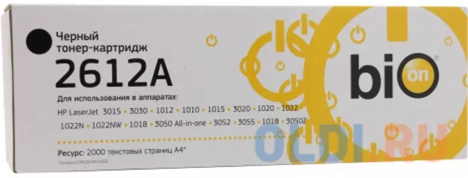 Картридж Bion Q2612A 2000стр Черный