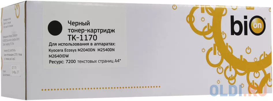 Картридж Bion TK-1170 7200стр Черный
