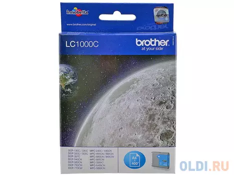 Картридж Brother Bro-LC1000C 400стр Голубой