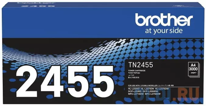 Картридж Brother TN2455 3000стр Черный