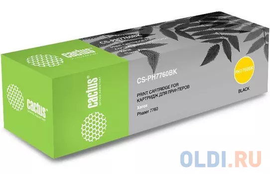 Картридж Cactus CS-PH7760BK 32000стр Черный