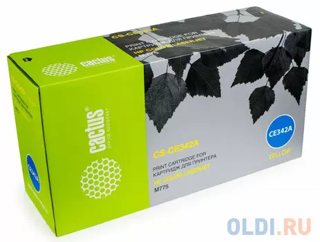 Картридж Cactus CE342A для HP Color LaserJet M775 желтый 16000стр