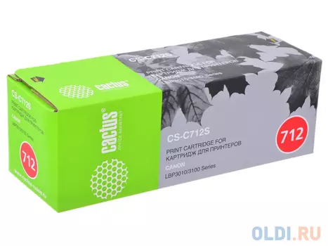 Картридж Cactus CS-C712 CS-C712 1500стр Черный