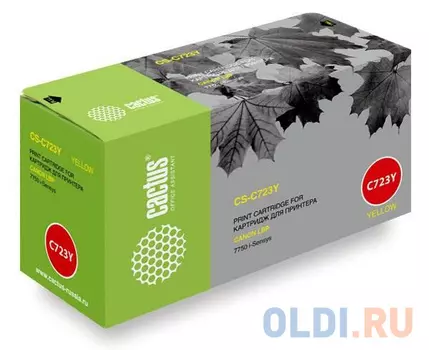 Картридж Cactus CS-C723Y для Canon LBP 7750 i-Sensys желтый 8500стр