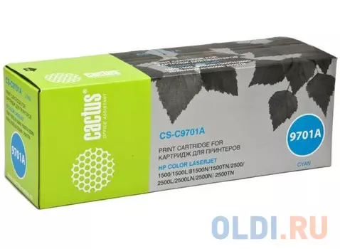 Картридж Cactus CS-C9701AR 4000стр Голубой