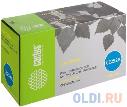 Картридж Cactus CS-CE252AV для HP CLJ CP3525/CM3530 желтый 7000стр