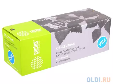 Картридж Cactus CS-CE278AS 2100стр Черный