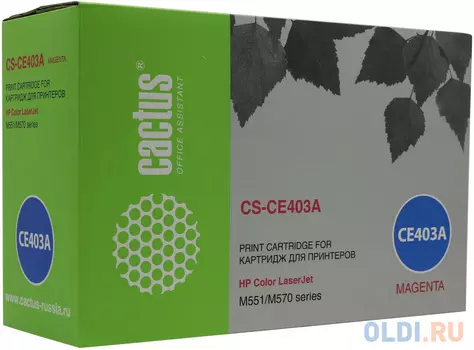 Картридж Cactus CS-CE403AV для HP CLJ M551 пурпурный 6000стр