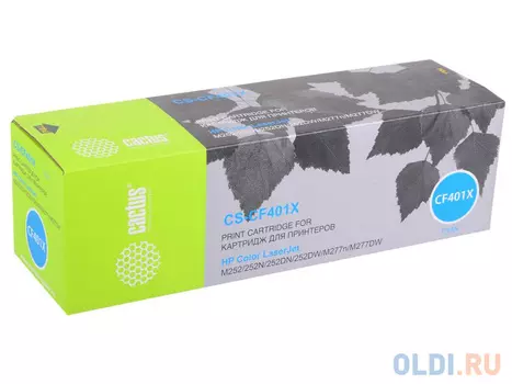 Картридж Cactus CS-CF401X 2300стр Голубой