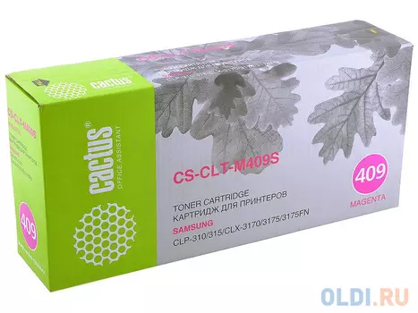 Картридж Cactus CS-CLT-M409S 1000стр Пурпурный