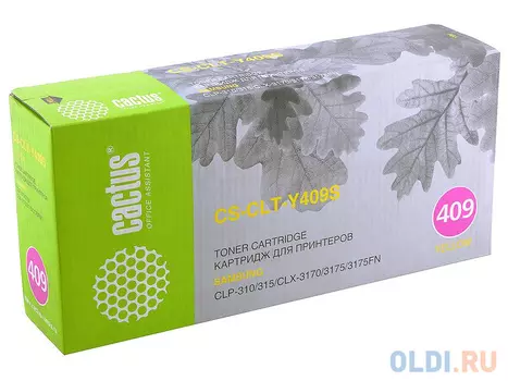 Картридж Cactus CS-CLT-Y409S 1000стр Желтый