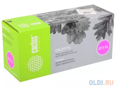 Картридж Cactus CS-D111L 1800стр Черный