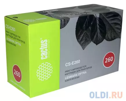 Картридж Cactus CS-E260 3500стр Черный