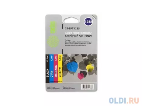 Картридж Cactus CS-EPT1285 для Epson Stylus S225 BX305 цветной 215стр 4шт