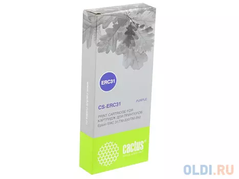 Картридж CACTUS CS-ERC31 для Epson ERC 31/TM-930/TM-950 фиолетовый 3000000 знаков