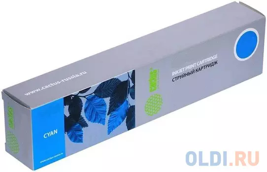 Картридж Cactus CS-F6T81AE для HP PageWide Pro 452dw/Pro 477dw голубой